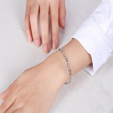 Load image into Gallery viewer, Fashion Jewerly 925 Sterling Silver Figaro Chain Bracelets For Women Men

