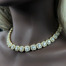 Load image into Gallery viewer, Woman Clustered Diamond Tennis Chain
