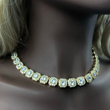 Load image into Gallery viewer, Woman Clustered Diamond Tennis Chain
