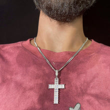 Load image into Gallery viewer, Baguette cross Pendant
