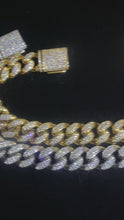 Load and play video in Gallery viewer, 19mm Diamond Cuban Chain
